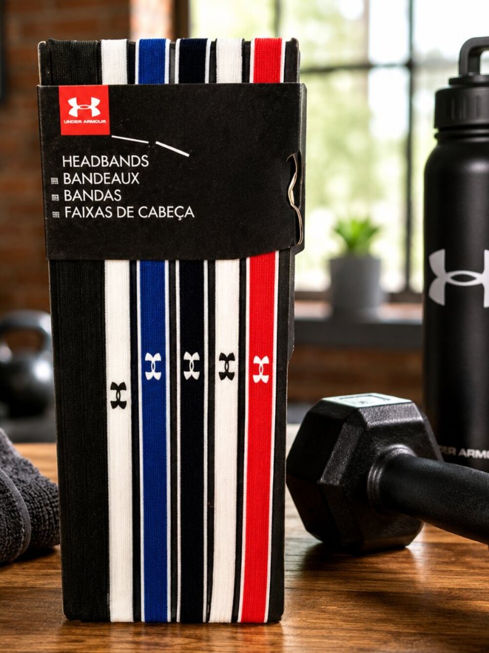 Under Armour Thin Headbands 6-Pack Multicolor Women's Sports Hair Bands New